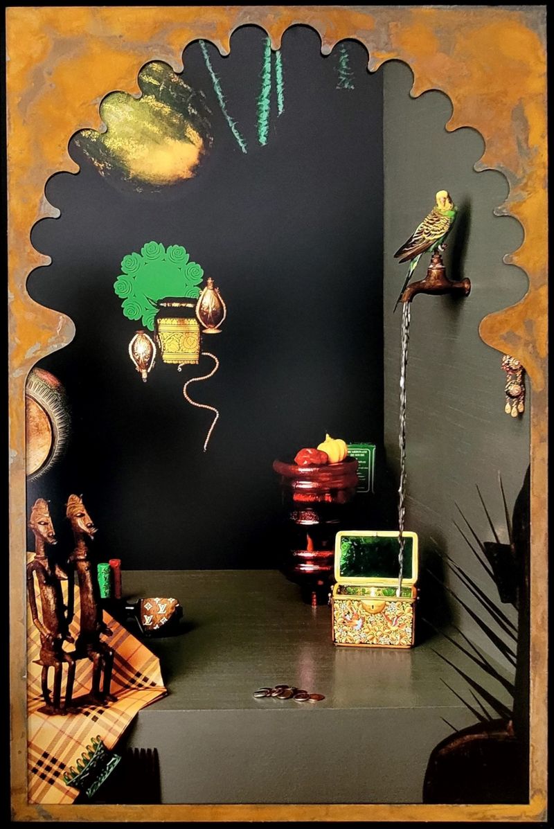 Maya-Ines Touam - Esquisse, Nos yeux ressentent, 2022 - SÃÂ©rie Sanctuarium - tirages Fine art encadrÃÂ©s - 64 x 98 cm - Frame