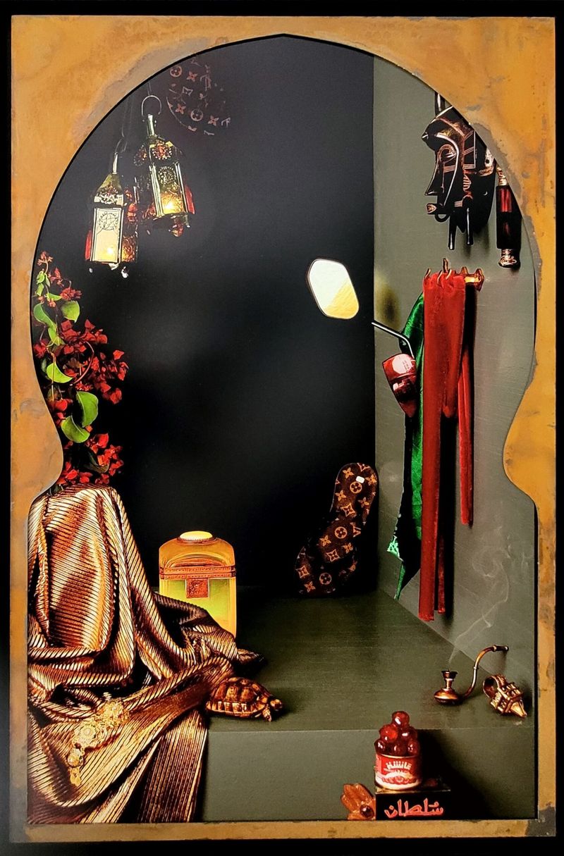 Maya-Ines Touam - Esquisse, Ce que l'on ramasse, 2022 - SÃÂ©rie Sanctuarium - tirages Fine art encadrÃÂ©s - 64 x 98 cm - Frame