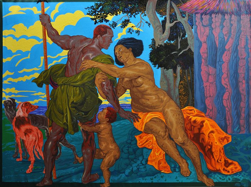 Victorien Bazo - depart pour la chasse1v