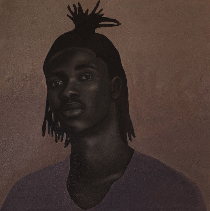 Chiderah Bosah - Homeboy Lewis I - Oil on canvas - 64x64 cm - Courtesy African Arty LIGHT