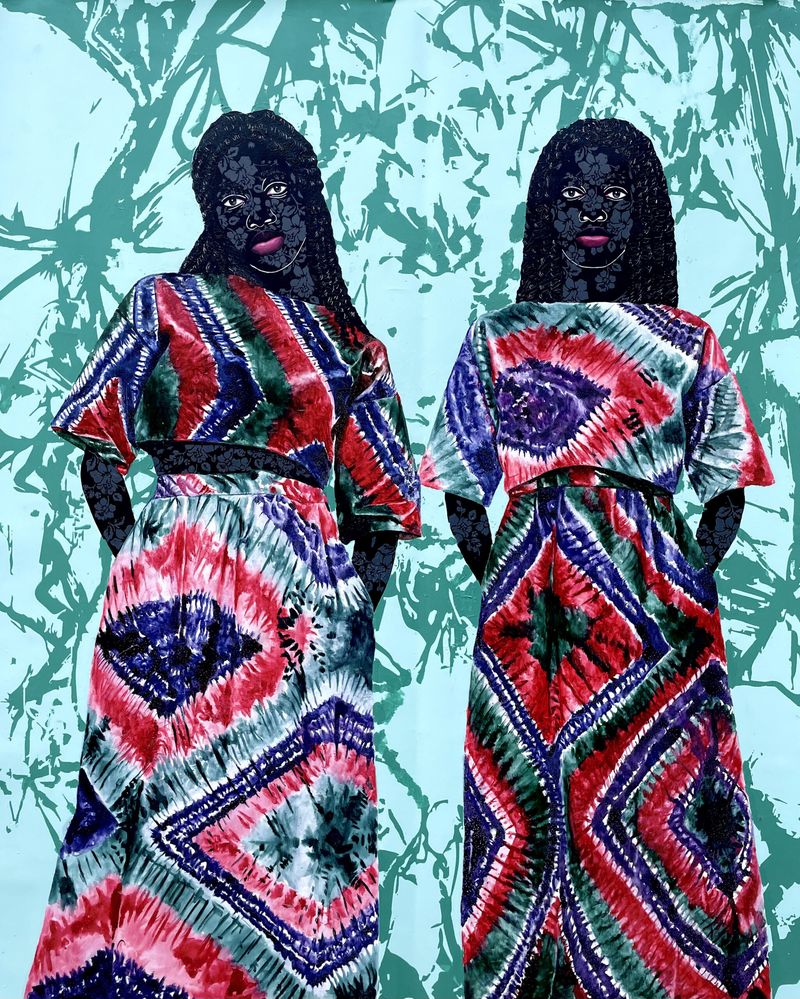 Victor Olaoye - She is just like me II - 135x152 cm